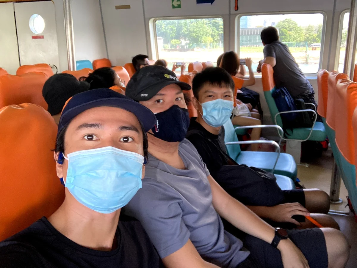 Hoang, Quang, and I on our trip to St. John's Island